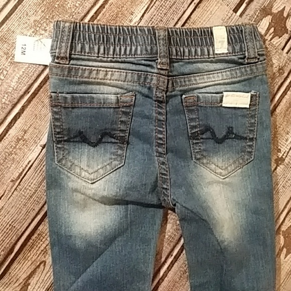 BNWT 7FAMK BABY GIRL JEANS - Picture 2 of 4